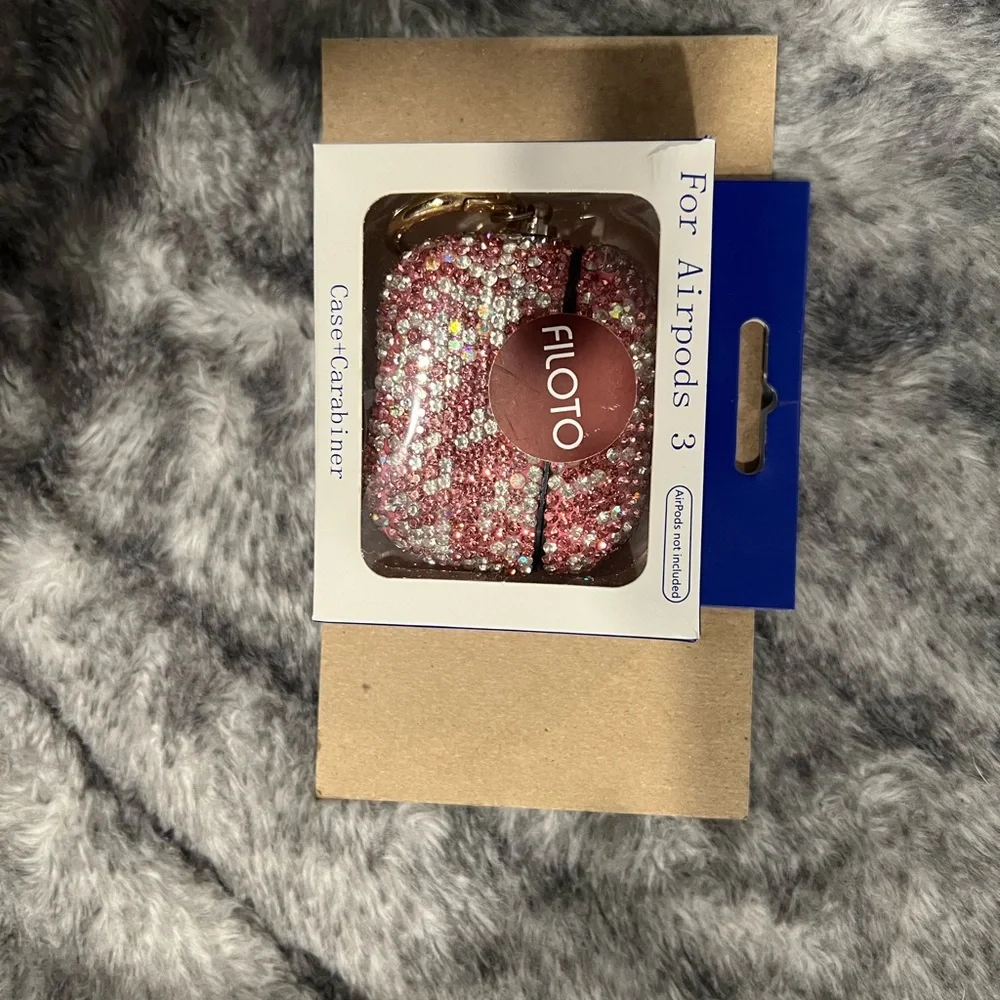 Pink And Crystal Air Pods 3rd Generation Case